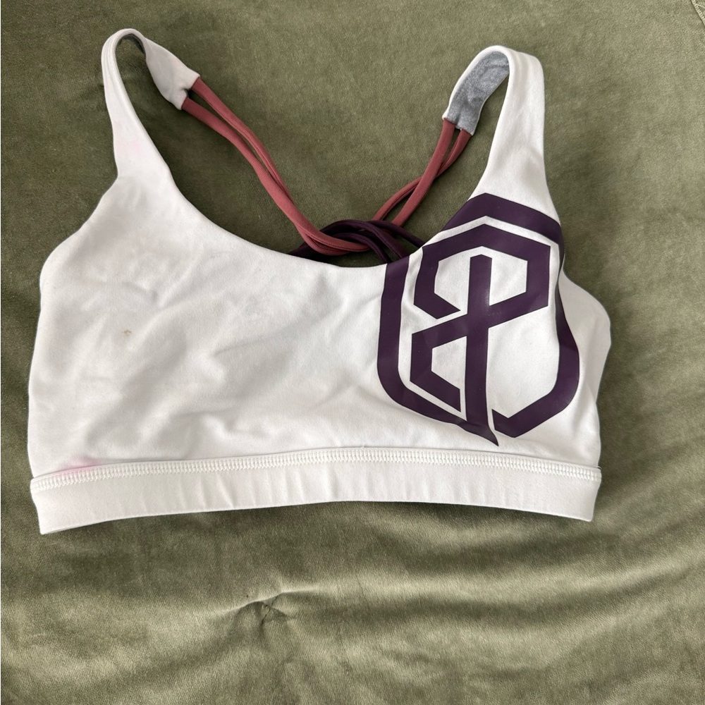 Born Primitive White and Purple Bra